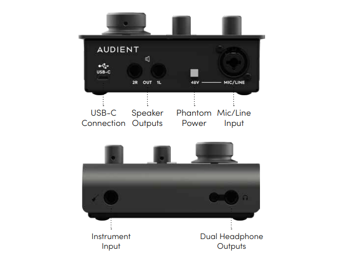 DTM・DAW Audient iD4mkII Audient iD4 MKII 2 x 2 USB-C Audio Interface | Sweetwater
