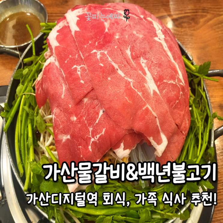  가산물갈비&백년불고기 (가산디지털역 회식, 가족 식사 추천!)