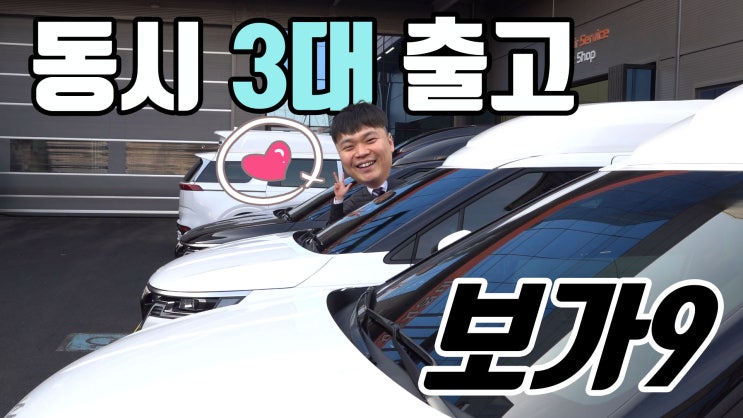  보가9 오늘은 3대 동시 출고, 다양한 트림의 빠른 출고!