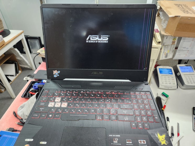  FX505DT-AL003(144Hz) 액정파손으로 인한교체