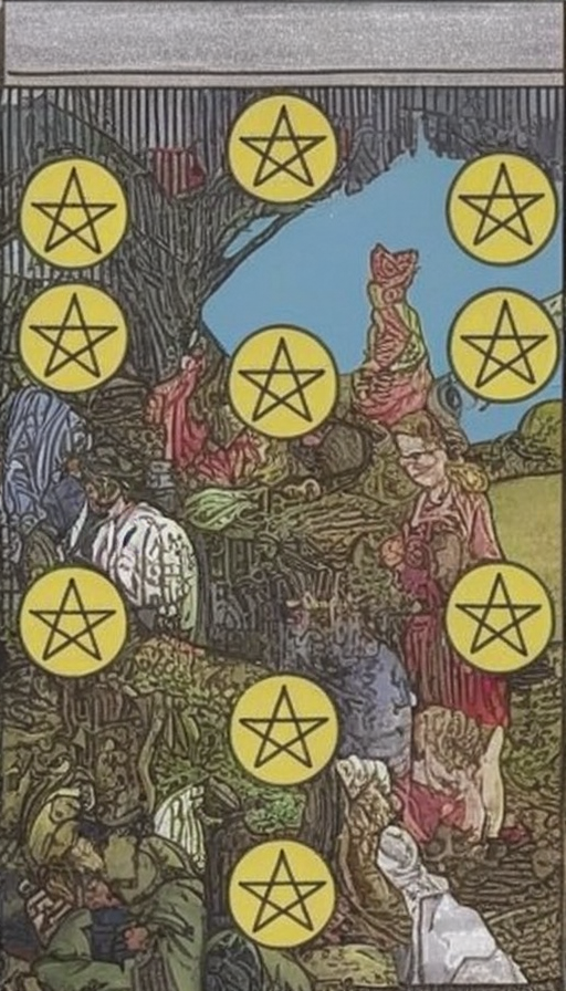 타로 카드 마이너 펜타클 10(Ten of Pentacles) 정방향 해석, 키워드, 시, 그림 #00317 타로 카드 마이너 펜타클 10(Ten of Pentacles) 정방향 해석, 키워드, 시, 그림 #00317
