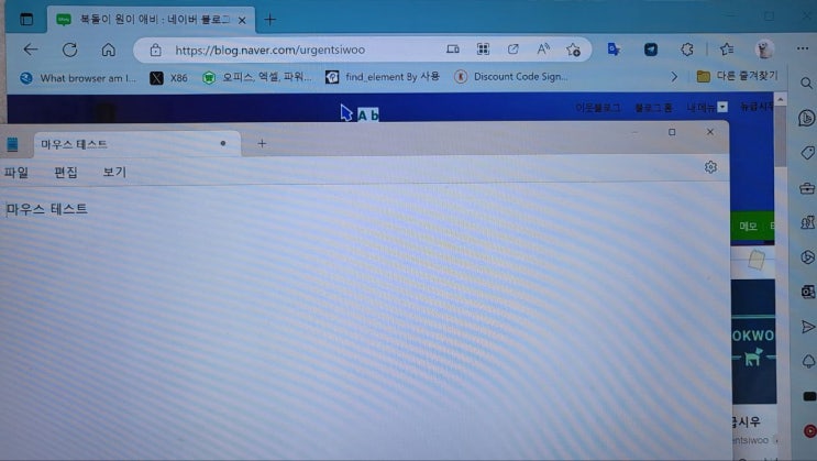  마우스 커서에 한영 표시하는 프로그램