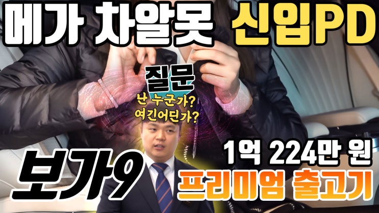  카니발 하이리무진 보가9 프리미엄, 오디오 옵션을 포함한 다양한 옵션 구성!
