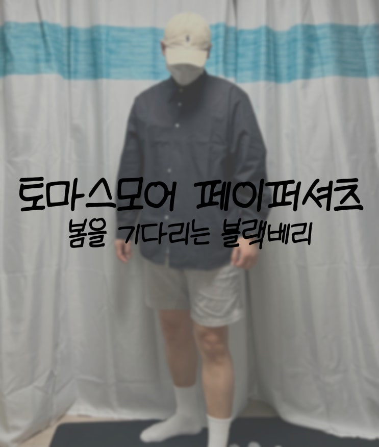  봄아 빨리 와!! 토마스모어 페이퍼 셔츠 블랙베리 (TDS-SH07) 착용 후기