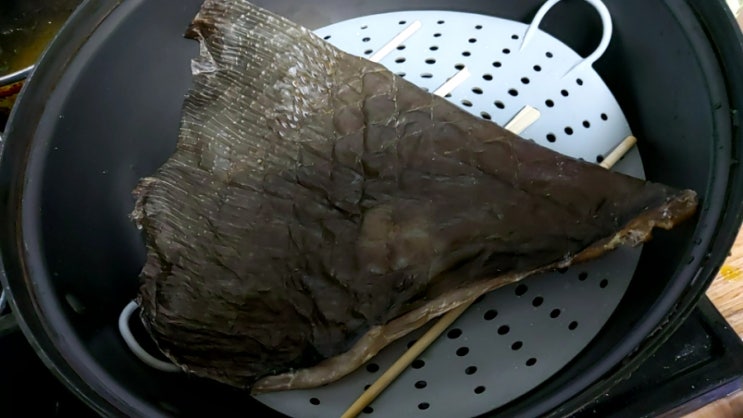  반건조 가오리찜 만들기