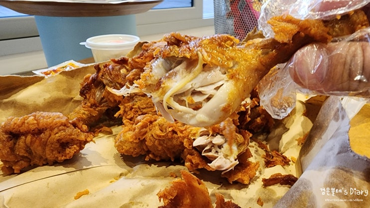  부여 시골통닭 포장 후기, 부여중앙시장 백종원의 3대천왕 바삭한 치킨 맛집