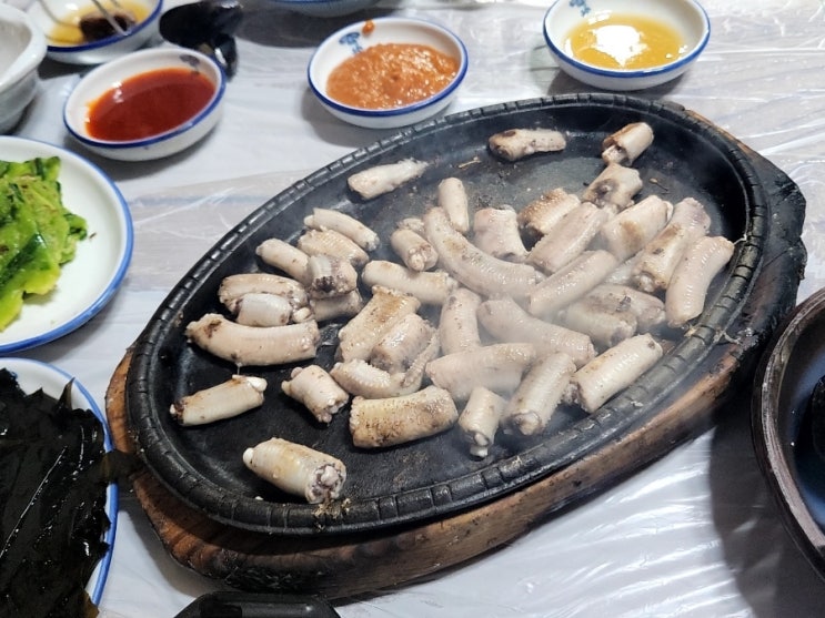  부산 기장 해변 짚불 곰장어 솔직 내돈내산