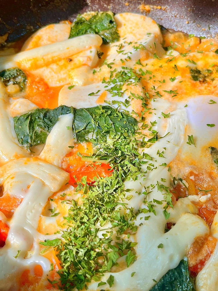  지중해식 식단 순두부 해물로제 에그 인 헬 레시피 | 에그 인 헬, 삭슈카 만들기, 라구 소스 활용 레시피, 다이어트 식단