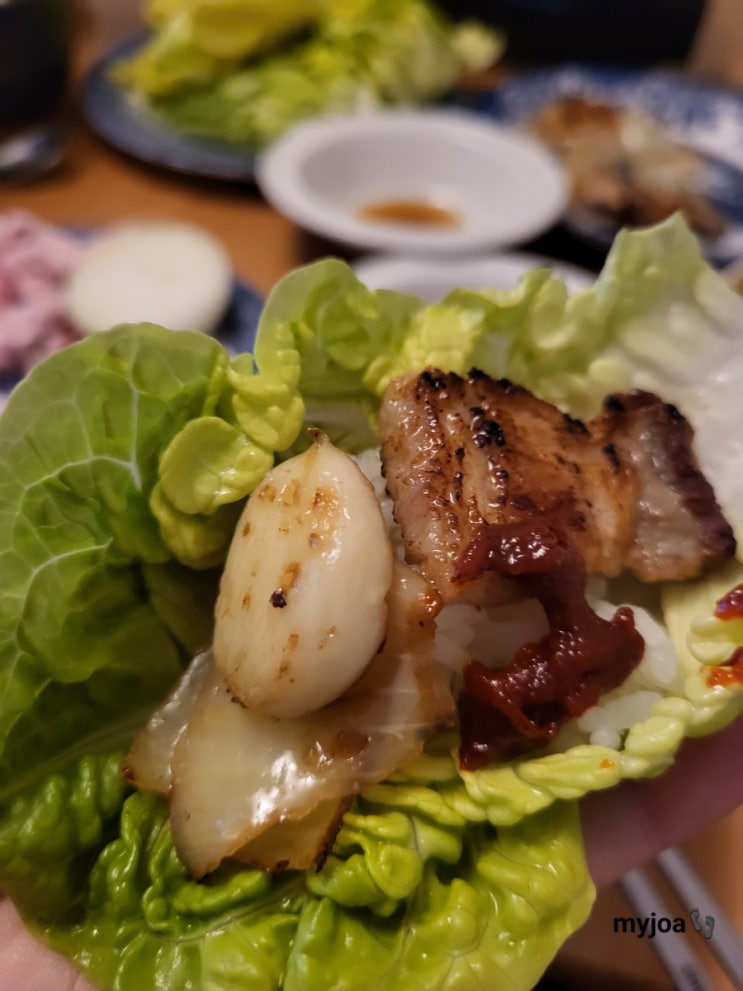 상추효능/33데이 삼겹살데이