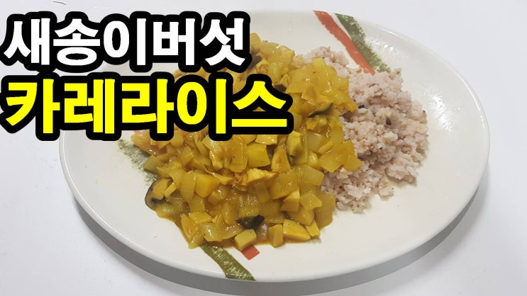  카레라이스 고기 대신 새송이버섯 넣었어요. 쉽고 간단하고 맛있게 만드는 요리