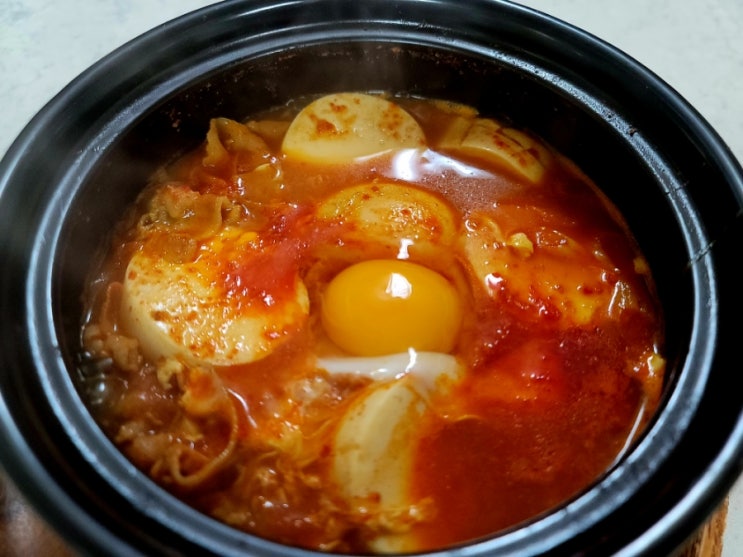  저녁메뉴추천 초간단 순두부찌개 끓이는 법 레시피