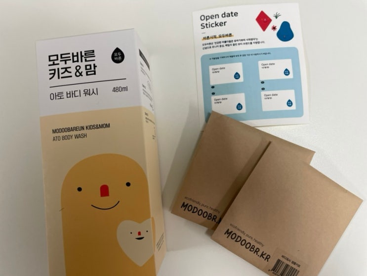 키즈 바디워시 아이부터 임산부까지 온가족 모두 사용가능한 순한 모두바른 키즈&맘 아토 바디워시