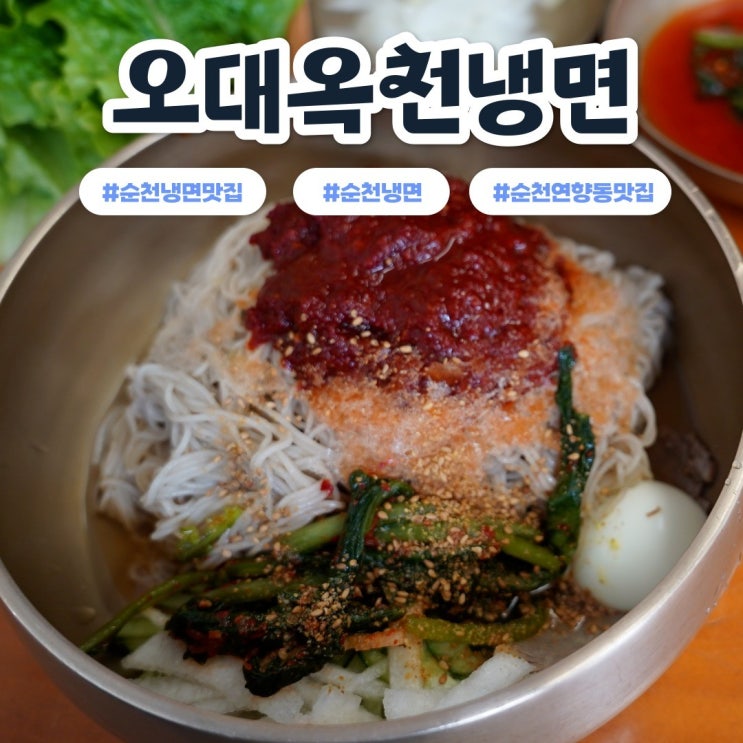  순천 연향동 냉면맛집 오대옥천냉면 솔직후기