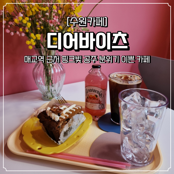  매교역 카페 핑크빛 디어바이츠