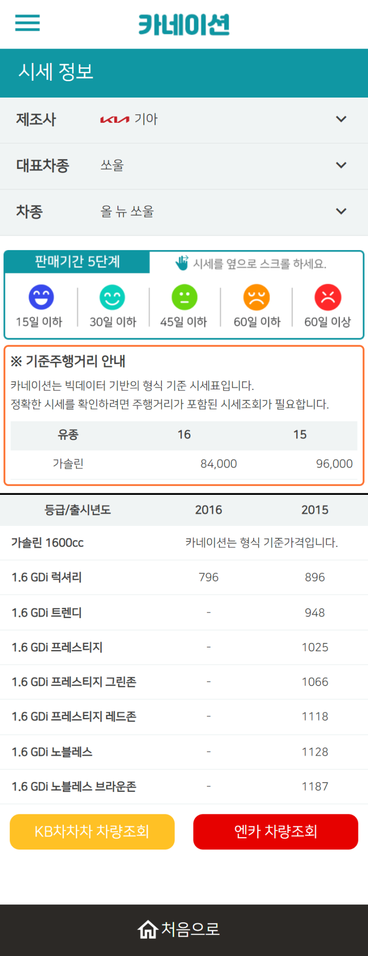 하우머치카 2023년 2월 올 뉴 쏘울 중고차시세.가격표 하우머치카 2023년 2월 올 뉴 쏘울 중고차시세.가격표
