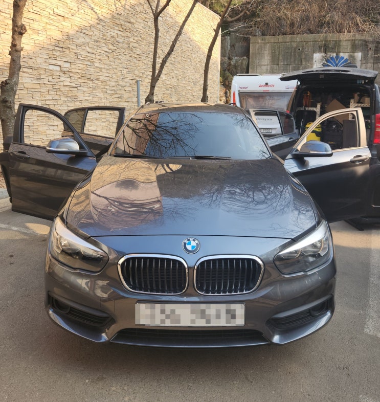  의정부 BMW 118d 중고차 구입 냄새제거 실내세차 시공