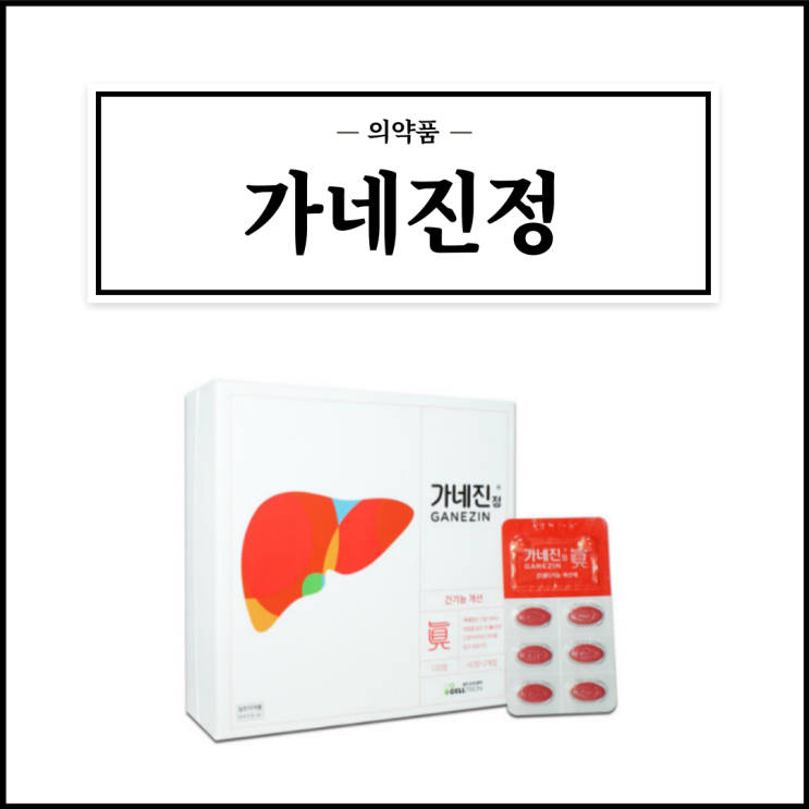  가네진정, 효능효과/복용법/부작용/주의사항 등 간단정리