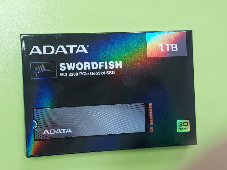  5년무상 고가성비 정품 M.2 SSD - ADATA 1TB