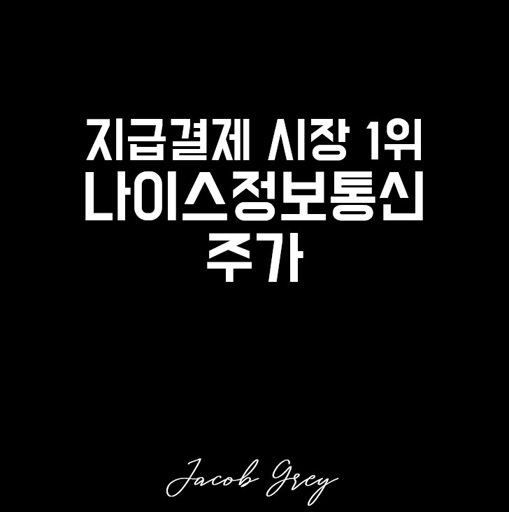  애플페이 관련주 나이스정보통신 주가 : 지급결제 시장 1위