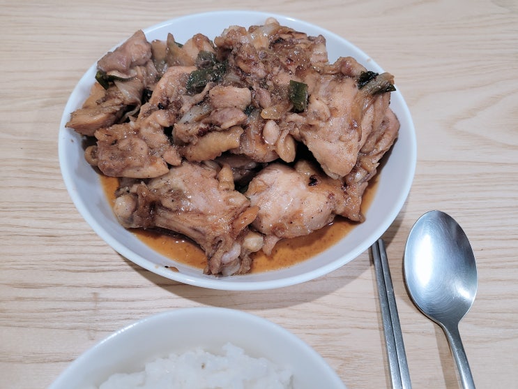  주말 점심메뉴추천 신선하닭 숯불닭갈비 간장맛 후기