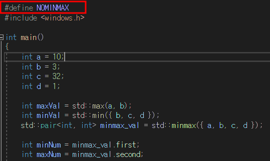 [C++] min, max, min_element, max_element 사용법 총정리 최대값 최소값 array vector ...