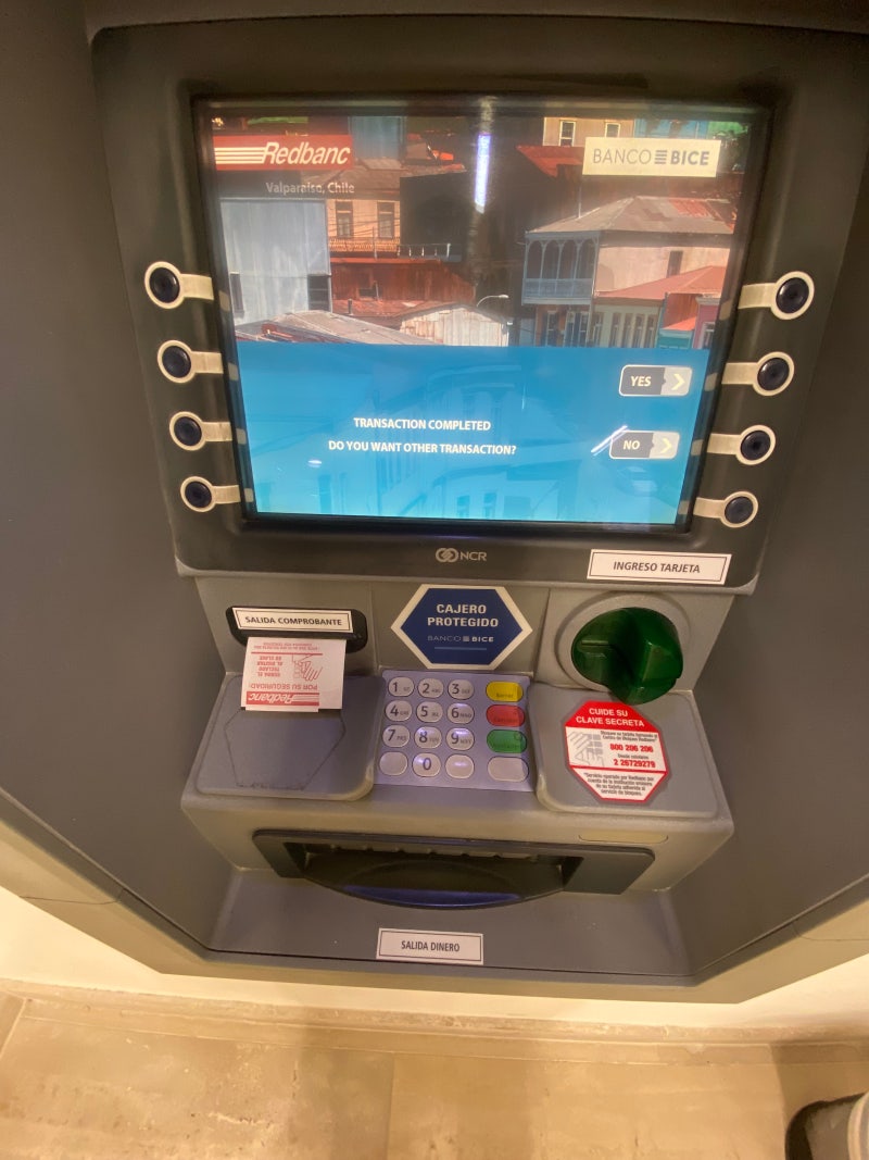 칠레 ATM 현금 인출하는 방법 | 칠레 ATM 수수료 싼 곳 : 네이버 블로그