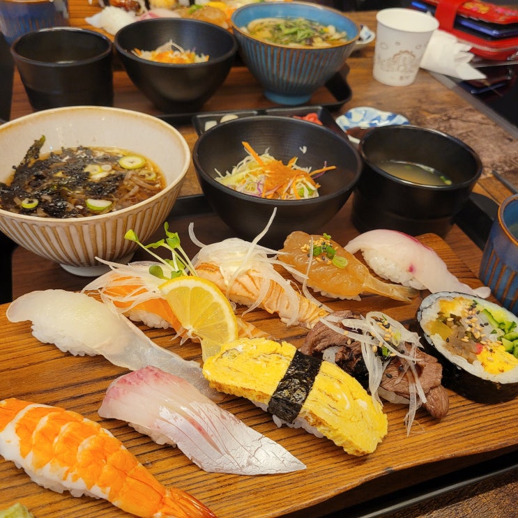  부산 명지 일식 스시맛집! 가성비 좋은 세트구성! 맛있는 수미초밥~