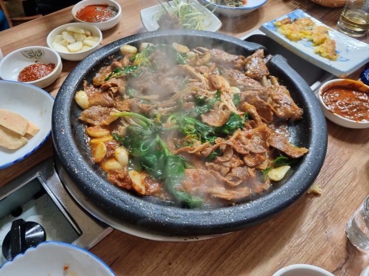  여천 오리 불고기 맛집 돌비식당