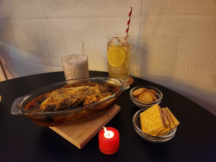  가산술집 서울인더레인 힙한 가디맛집 가지 오븐구이 복숭아 하이볼 후기