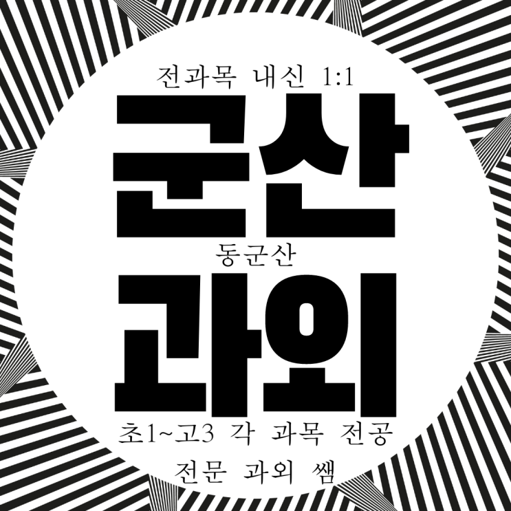  동군산 고등 영어 수학 과외 영수 국어 국영수 전과목 과학 물리 화학 사회 역사 한국사 중등 중학생 과외