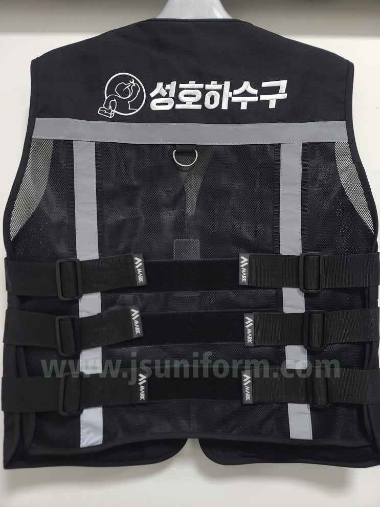  배달대행 퀵 라이더 오토바이 안전 반사 망사 조끼 티뷰크 TA-111