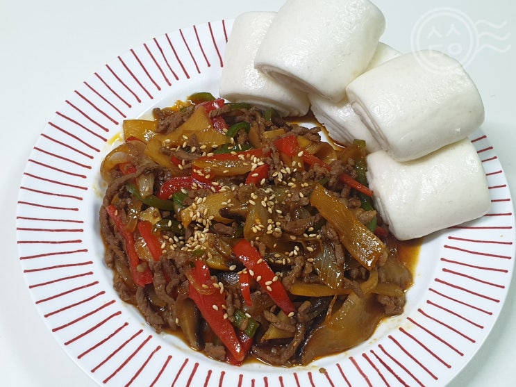  집에서 손쉽게 만드는 중화요리 밀키트 소고기 고추잡채 꽃빵_MYCHEF(마이셰프) 이마트 구입