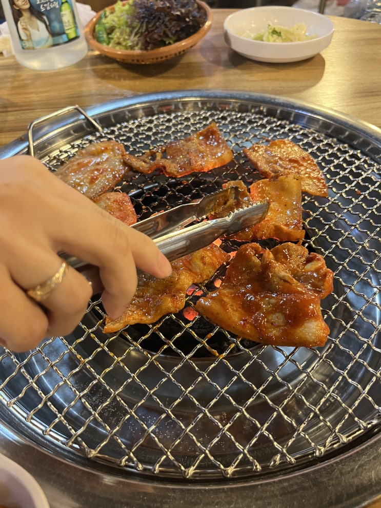 강서구 맛집 “다래정” 연탄불생고기 본점, 고추장삼겹살️슬러시 소주 맥주