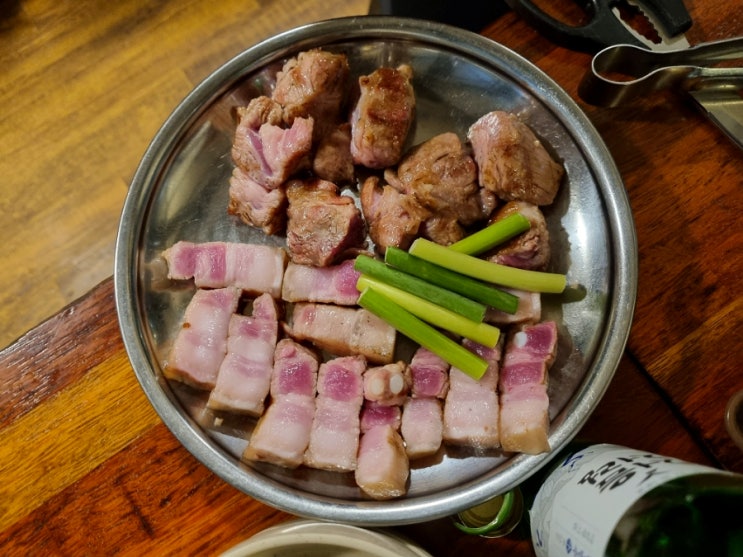  마포구청 고기집 초벌해서 더욱 부드러운 목살 [강화통통생고기]