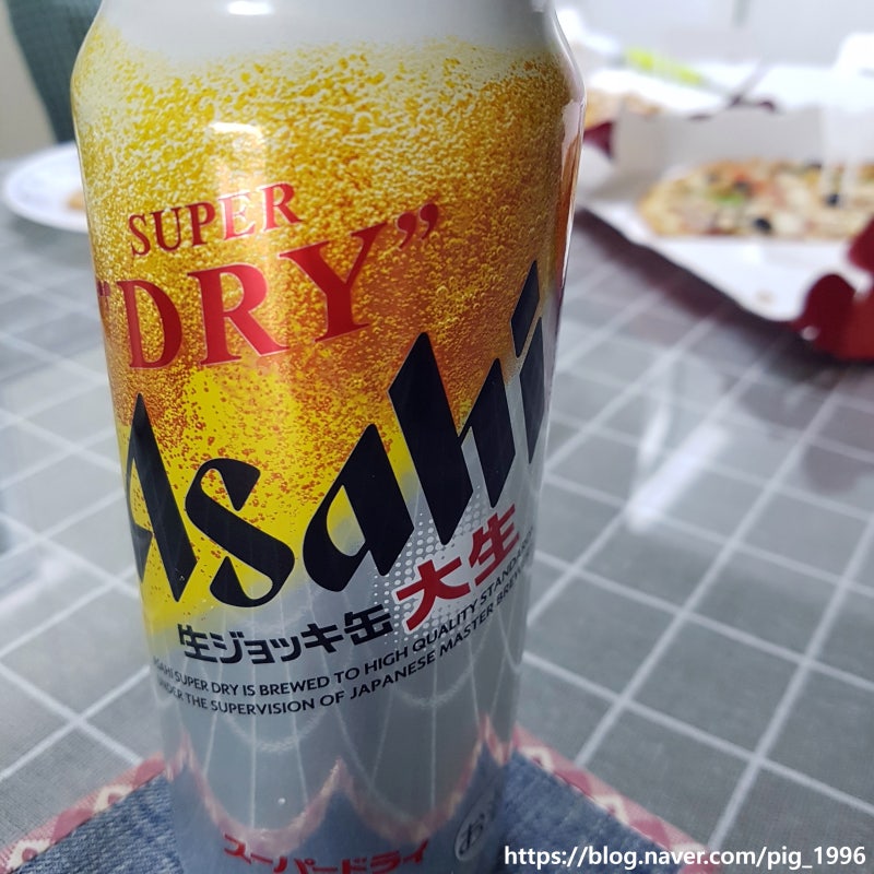 피자헛 씬피자로 피맥즐기기 슈퍼드라이 아사히생맥주 캔 후기