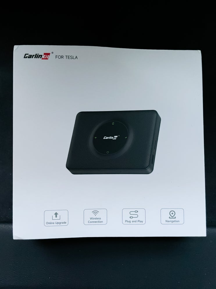  테슬라의 큰 액정으로 애플카플레이 실행 / 카링킷 t2c carlinkit