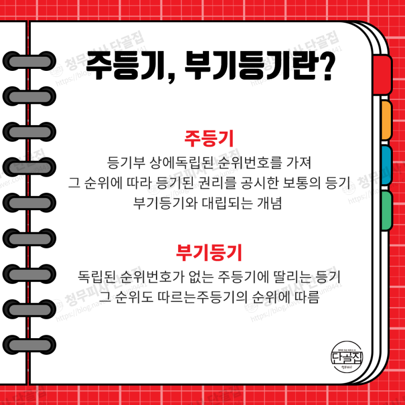 주등기와 부기등기에 대해 알아봐요! : 네이버 블로그
