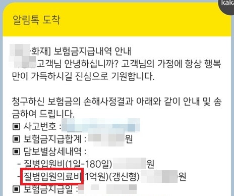 면역항암제 낮병동입원, 실손 입원보험금, 입원일당 청구 사례