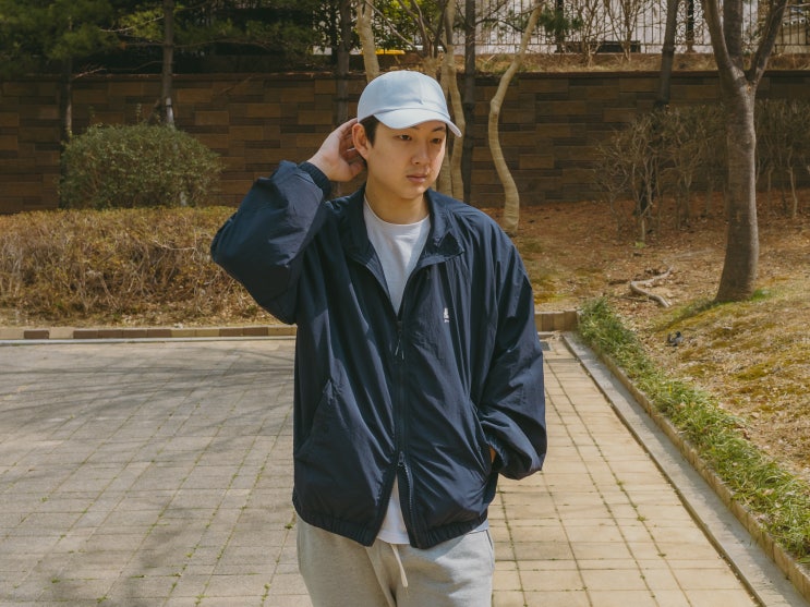  남자 데일리 나일론 자켓, 예일 오버핏 블루종 점퍼 (간절기 봄 코디 추천)