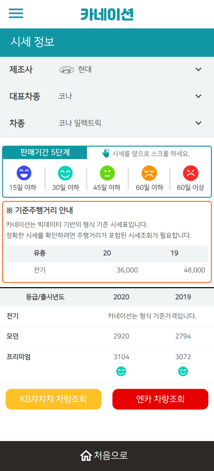하우머치카 2023년 2월 코나 일렉트릭 중고차시세.가격표 하우머치카 2023년 2월 코나 일렉트릭 중고차시세.가격표