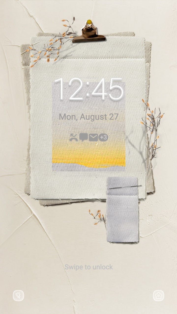  [삼성 갤럭시 테마] Fabric calendar | 패브릭 캘린더