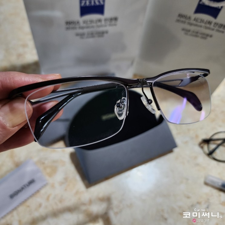 [부천 상동역 안경점] 자이스 시그니처안경 상동점 신박한 시저플립 노안안경 & 크리스핀 안경 구매