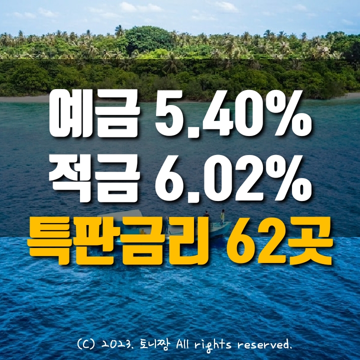 오늘의 예금특판 연5.40%, 적금특판 연6.02% 나주동부 아라 도량 고아 서빙고동 종로중앙 별내 제주서부 문래동 화양동 새마을금고