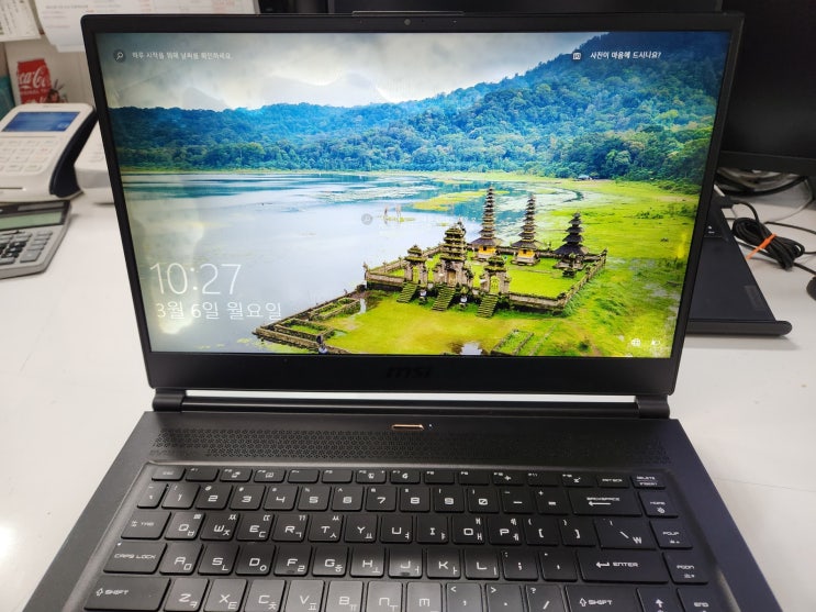 gs65 stealth 8sf 액정침수로 인한 교체