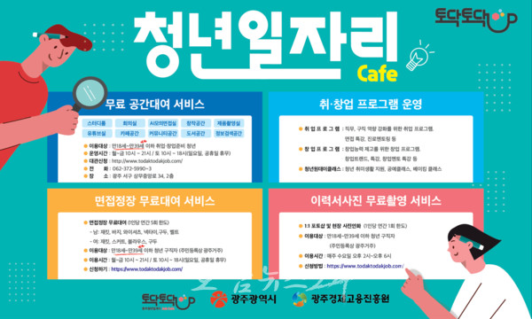  광주광역시, 청년 맞춤형 거점 공간 “취업 맛집 ‘청년 일자리카페’서 취업 준비하세요”