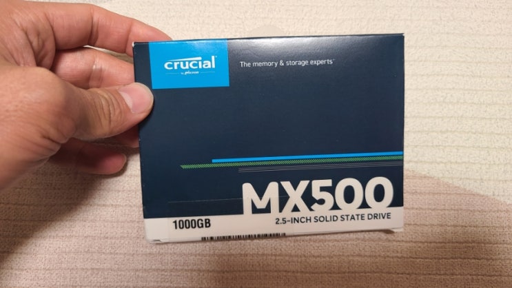  마이크론 크루셜  MX500 SSD 구매 및 설치 리뷰 (노트북 설치방법)