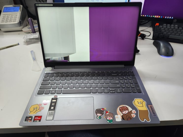  IdeaPad 3 15ABA7 액정파손으로 교체