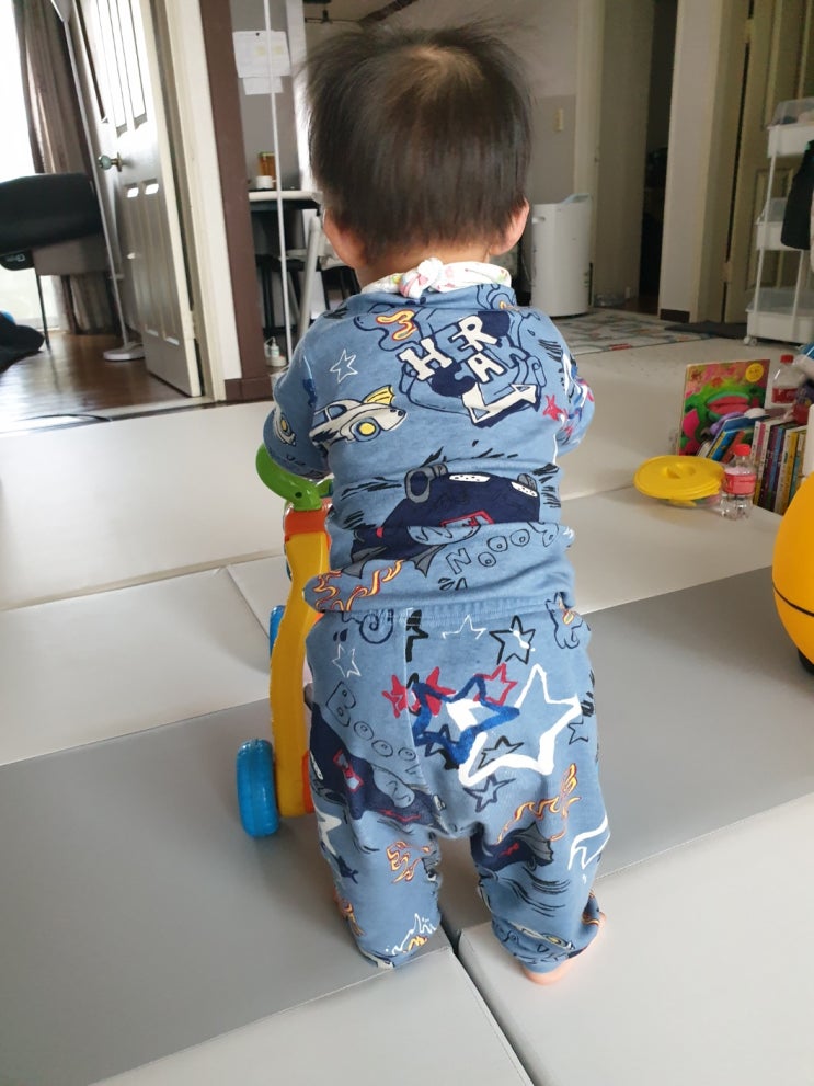  걸음마를 시작하려나 봐요.