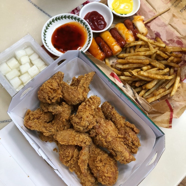  비비큐 황금올리브 콤보 bbq 송도 치킨 배달 존맛탱