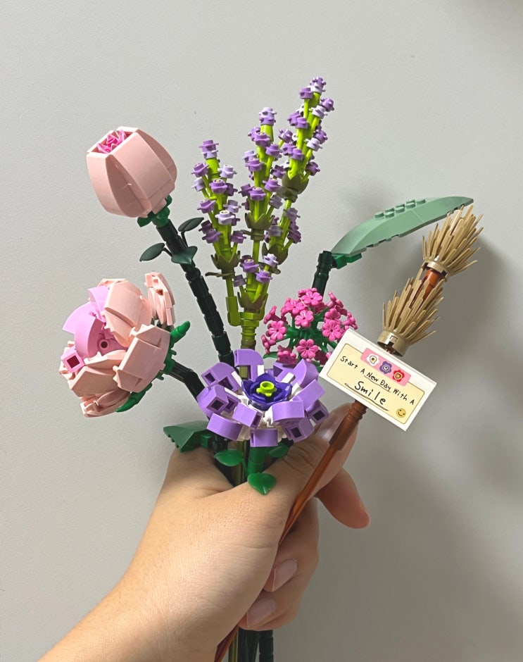 레고 꽃다발 나노블럭 키트 생일선물 | 집순이 취미생활 추천